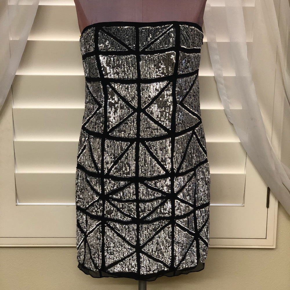 BASIX BLACK LABEL MINI SEQUENCE DRESS